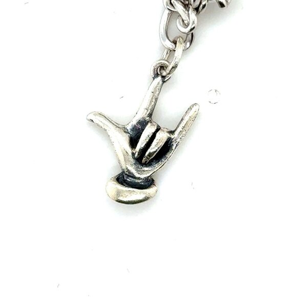 James Avery I Love You Hand Sign Charm - Retired - Picture 1 of 3